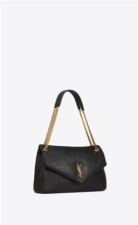 ysl calypso in lambskin|Saint Laurent Calypso Large Shoulder Bag in Grained Lambskin .